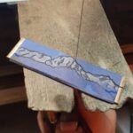 afbeelding op een stuk goud en zagen maar