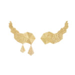 Stardust to Structure earclimbers in 18 kt gold and granulation